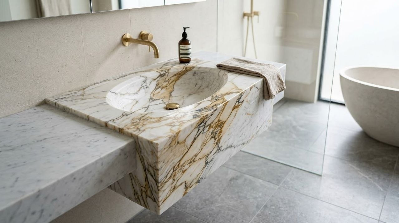مغسلة كالاكاتا بيضوية - Calacatta Oval Vessel Sink
